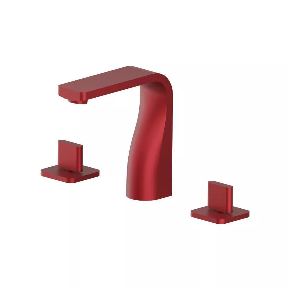 Crimson Three Hole 8" Widespread Two Handle Bathroom Faucet material