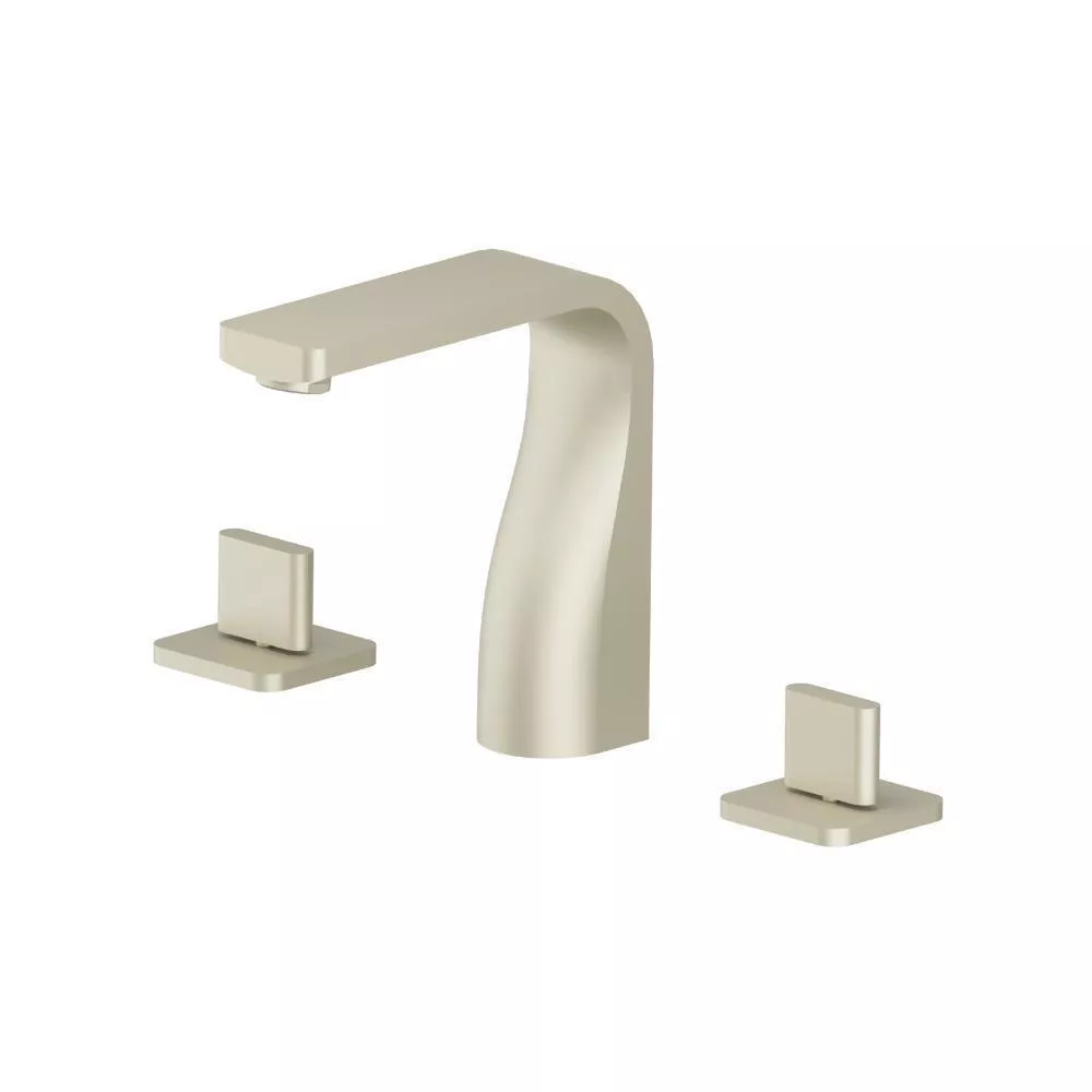 Light Tan Three Hole 8" Widespread Two Handle Bathroom Faucet material