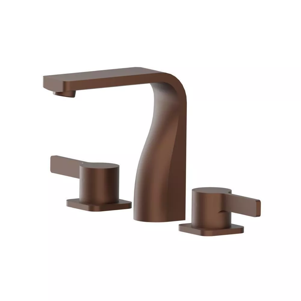 Vortex Brown Three Hole 8" Widespread Two Handle Bathroom Faucet material