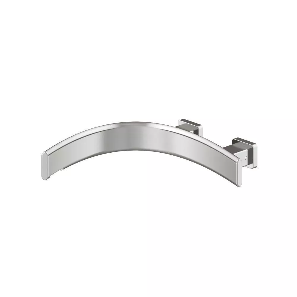 Brushed Nickel PVD Wall Mount Faucet Spout - Left Facing Curvature material