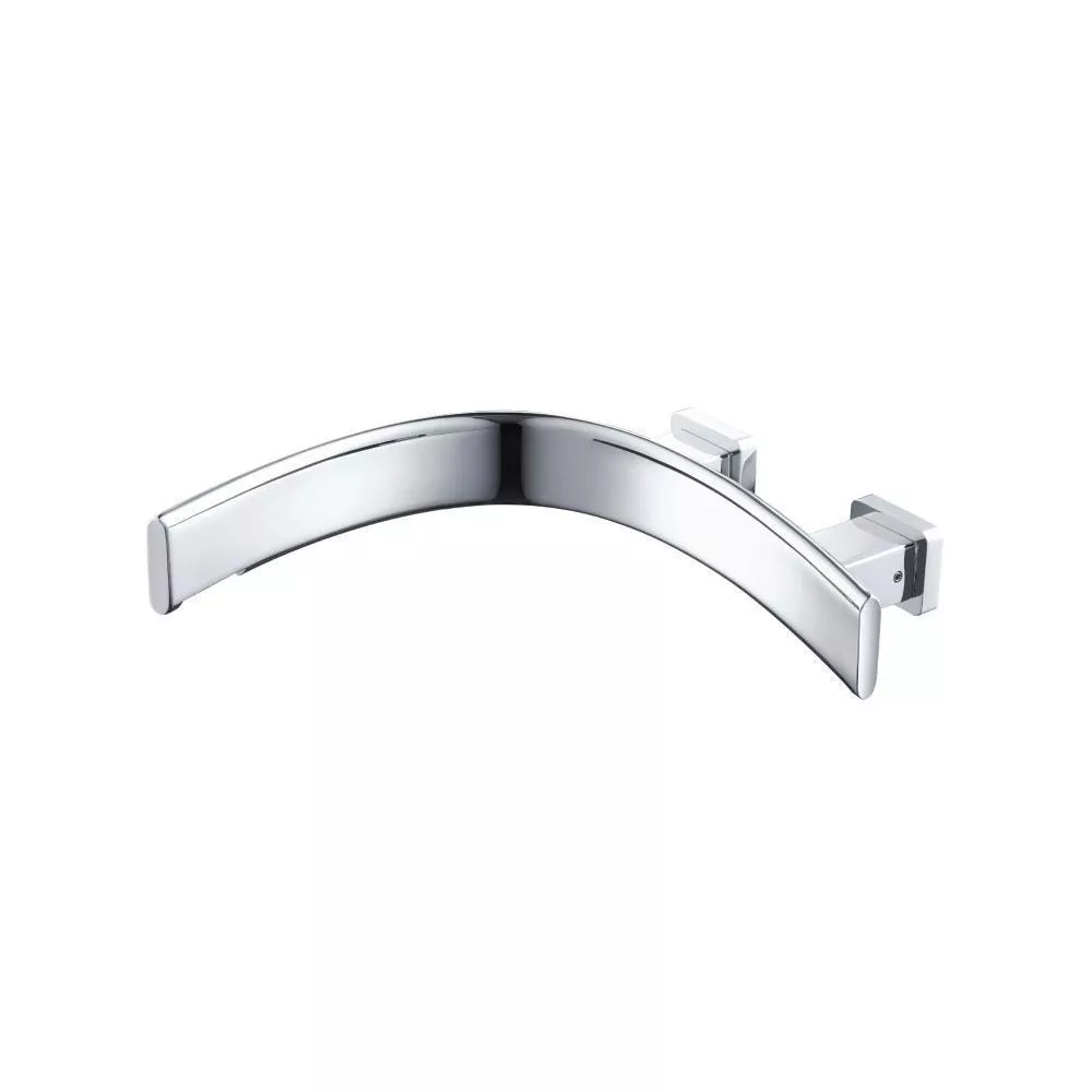 Chrome Wall Mount Faucet Spout - Left Facing Curvature material