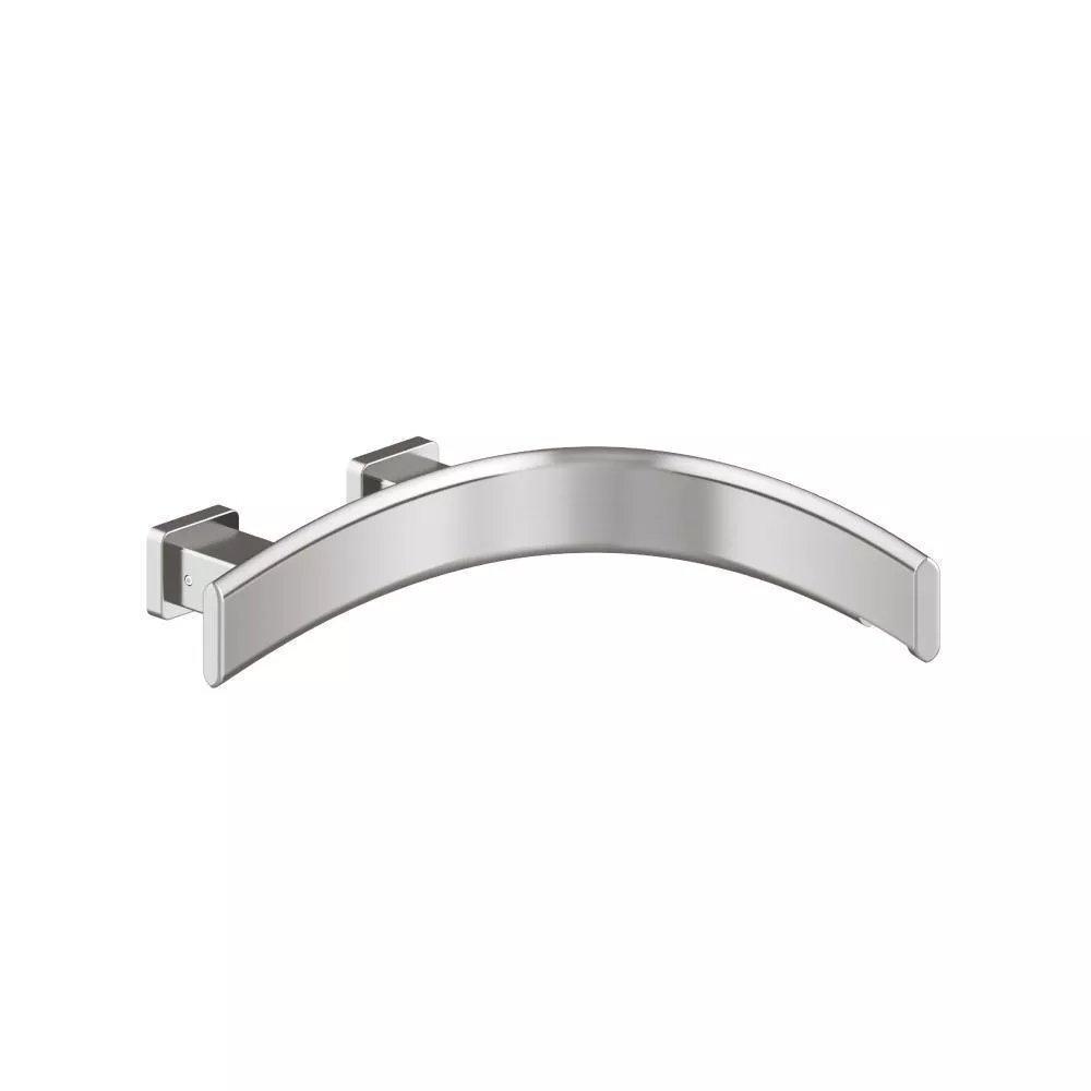 Brushed Nickel PVD Wall Mount Faucet Spout - Right Facing Curvature material