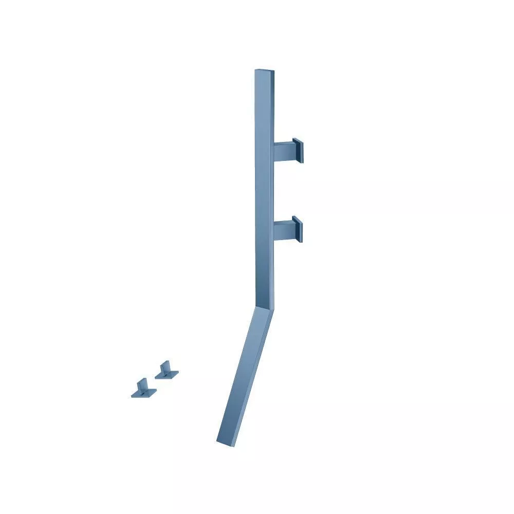 Blue Platinum Wall Mount Faucet With Deck Handles material