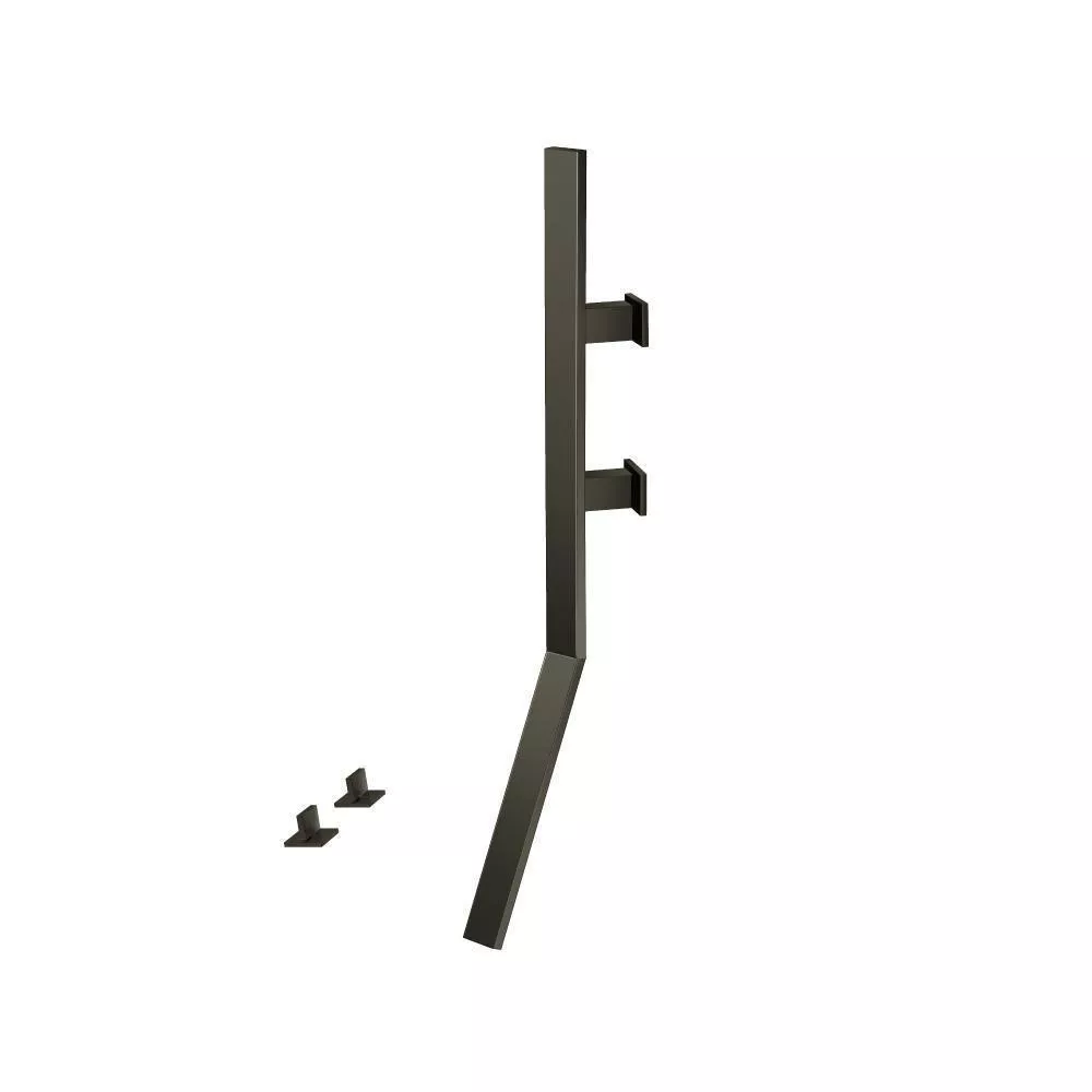 Gun Metal Grey Wall Mount Faucet With Deck Handles material