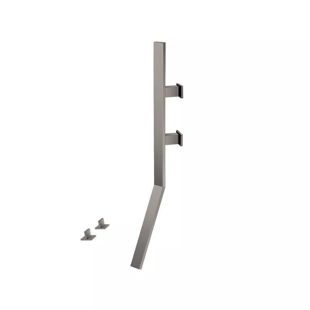 Steel Grey Wall Mount Faucet With Deck Handles material