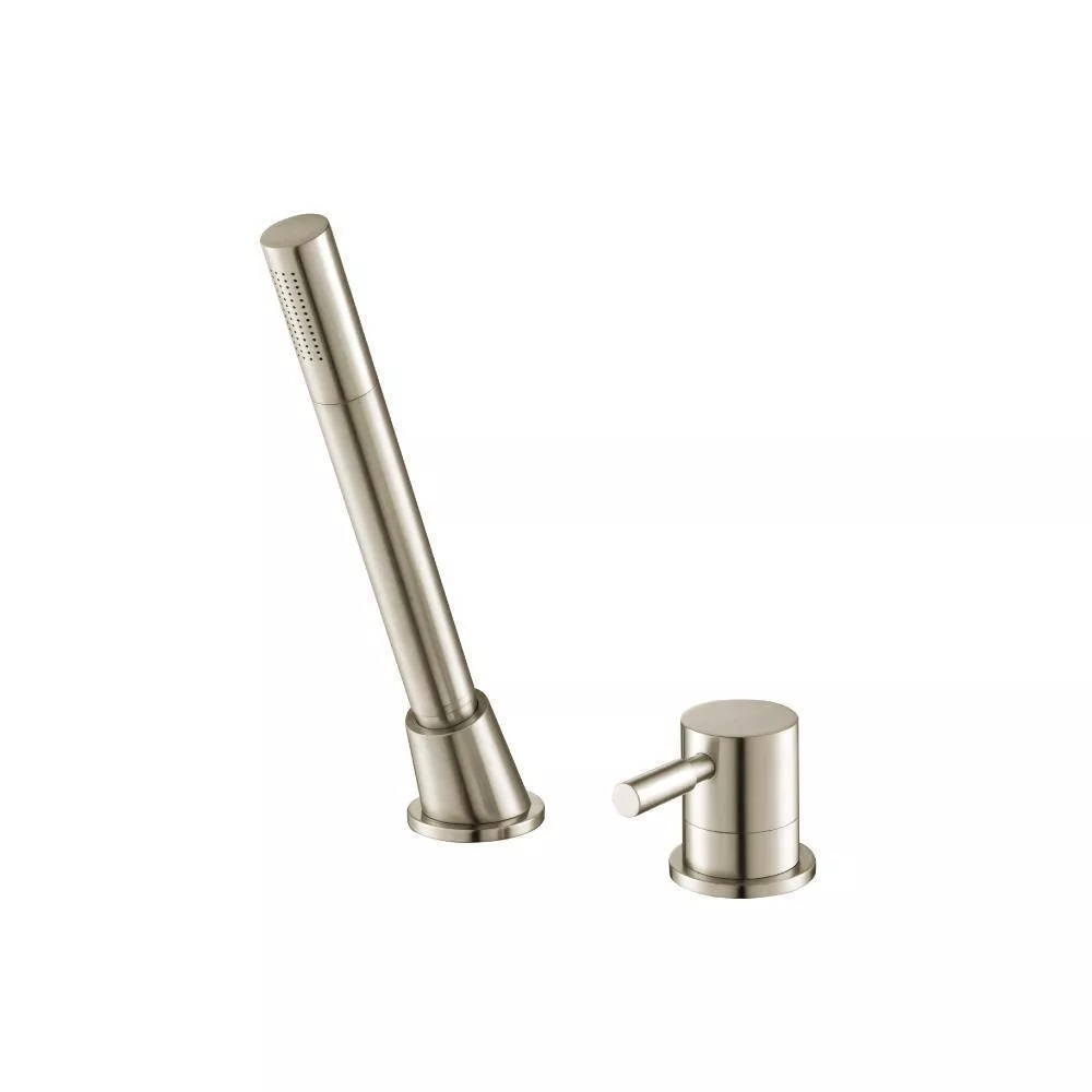 Brushed Nickel PVD Deck Diverter With Holder & Hose material