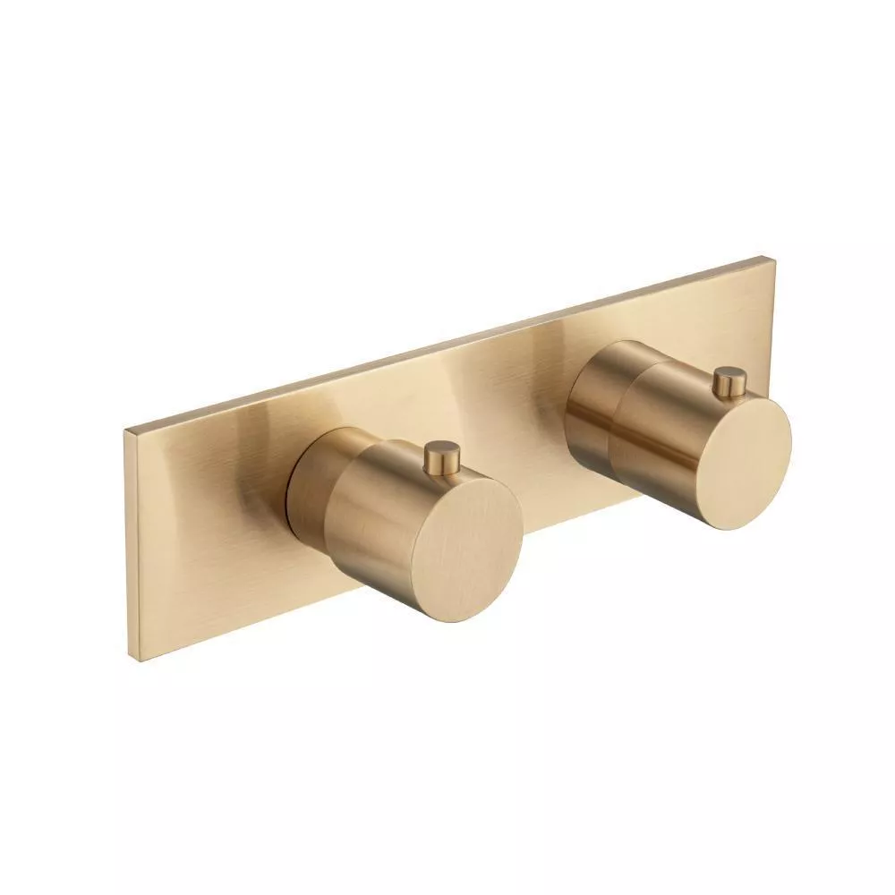 Brushed Bronze PVD 3/4" Horizontal Thermostatic Shower Valve & Trim - 1 Ouptut material