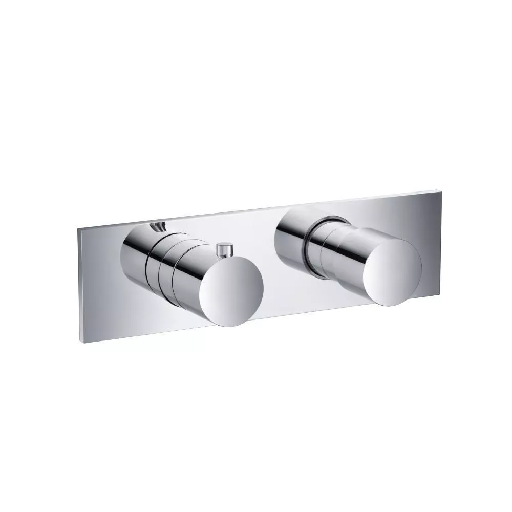 Chrome 3/4" Horizontal Thermostatic Shower Valve & Trim - 1 Ouptut material