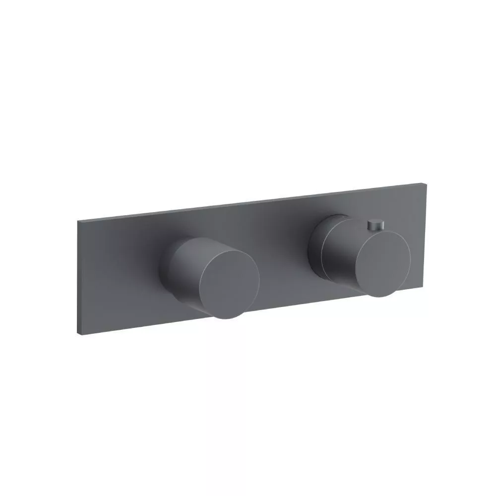 Rock Grey 3/4" Horizontal Thermostatic Shower Valve & Trim - 1 Ouptut material
