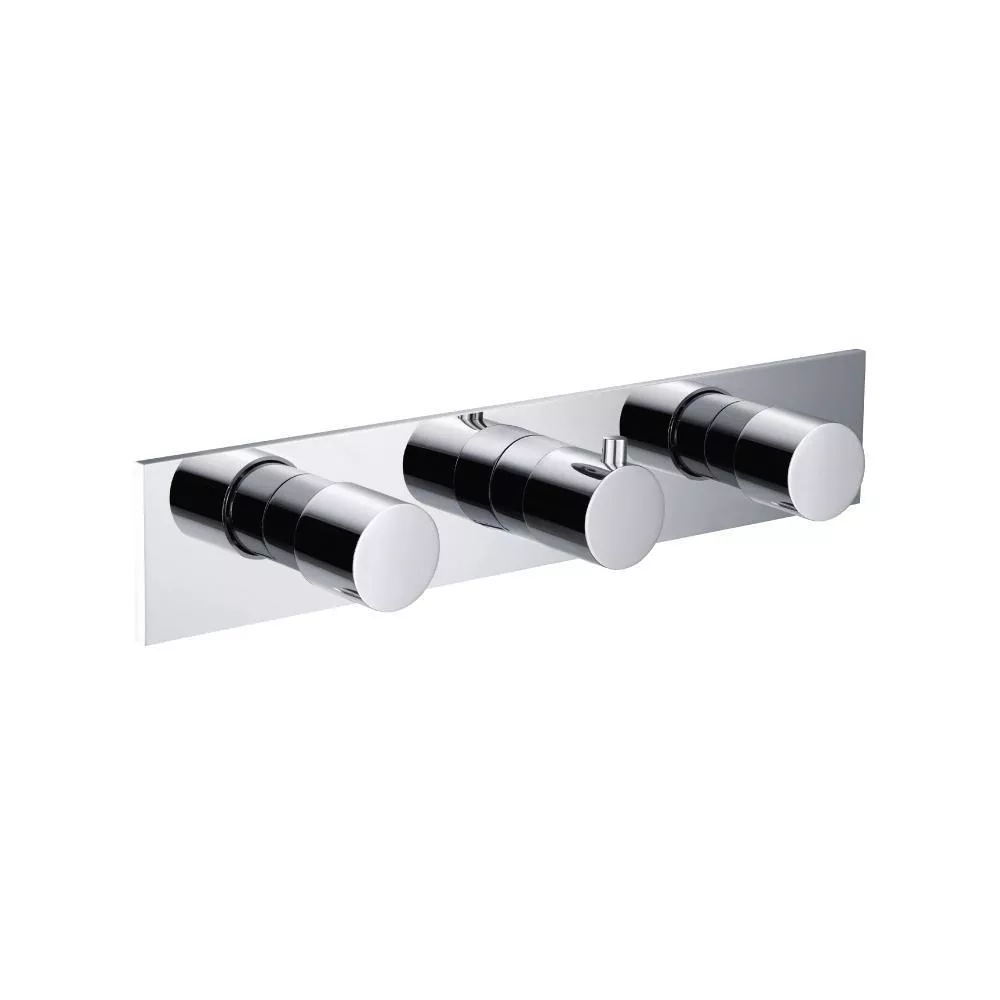 Chrome Trim For Horizontal Thermostatic Valve with 2 Volume Controls material