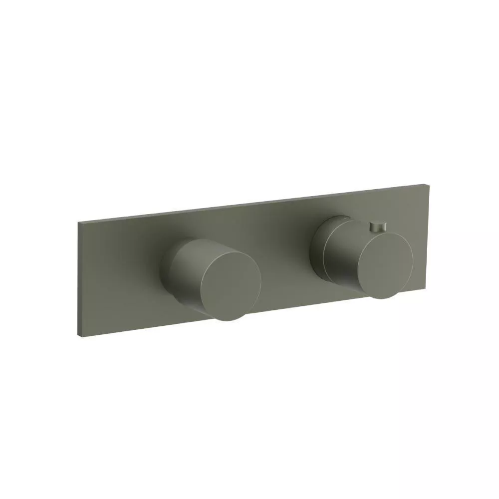 Gun Metal Grey 3/4" Horizontal Thermostatic Shower Valve & Trim - 2 Output material