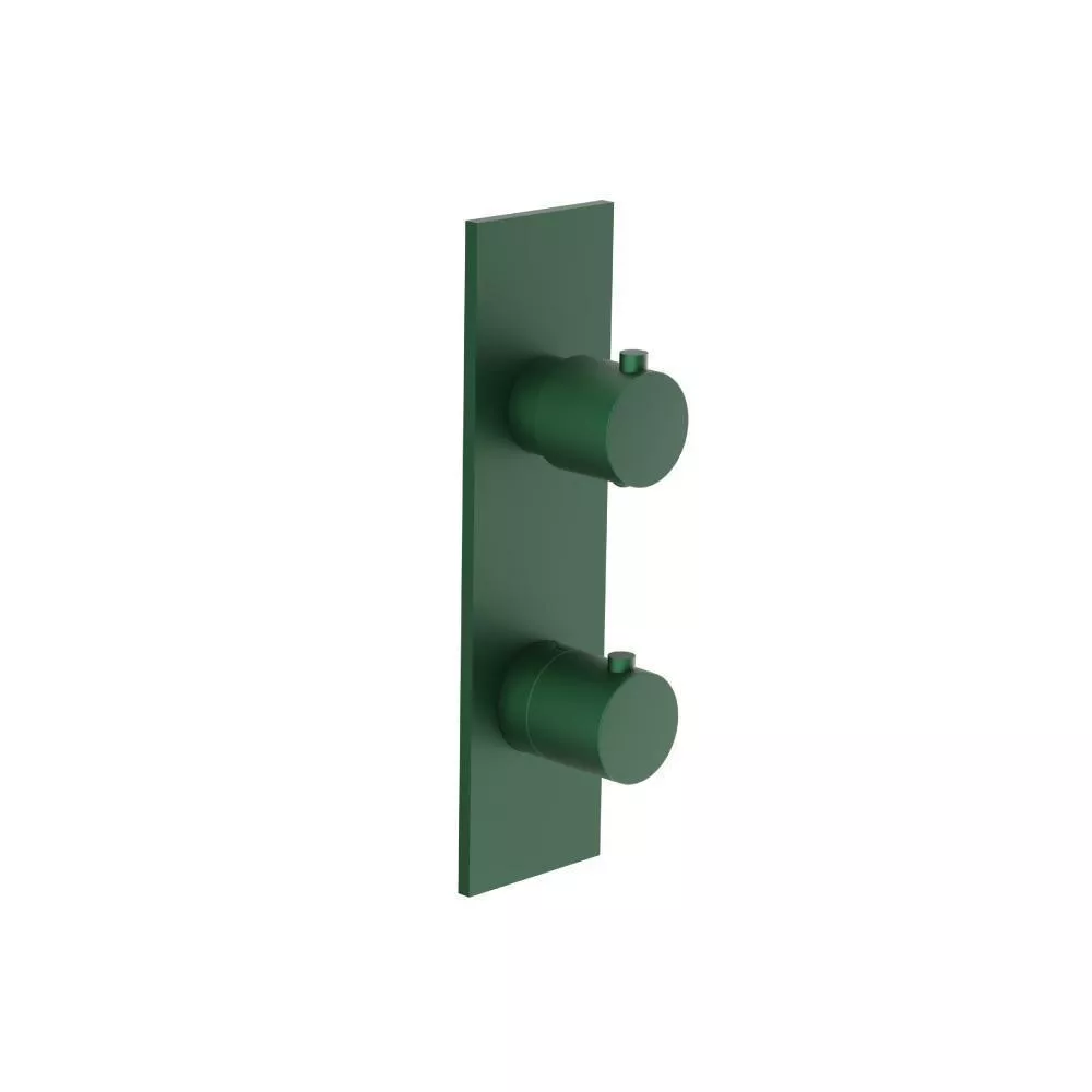 Leaf Green 3/4" Thermostatic Shower Valve & Trim - 2-Output material