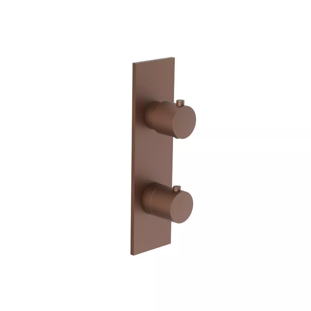 Vortex Brown 3/4" Thermostatic Shower Valve & Trim - 2-Output material