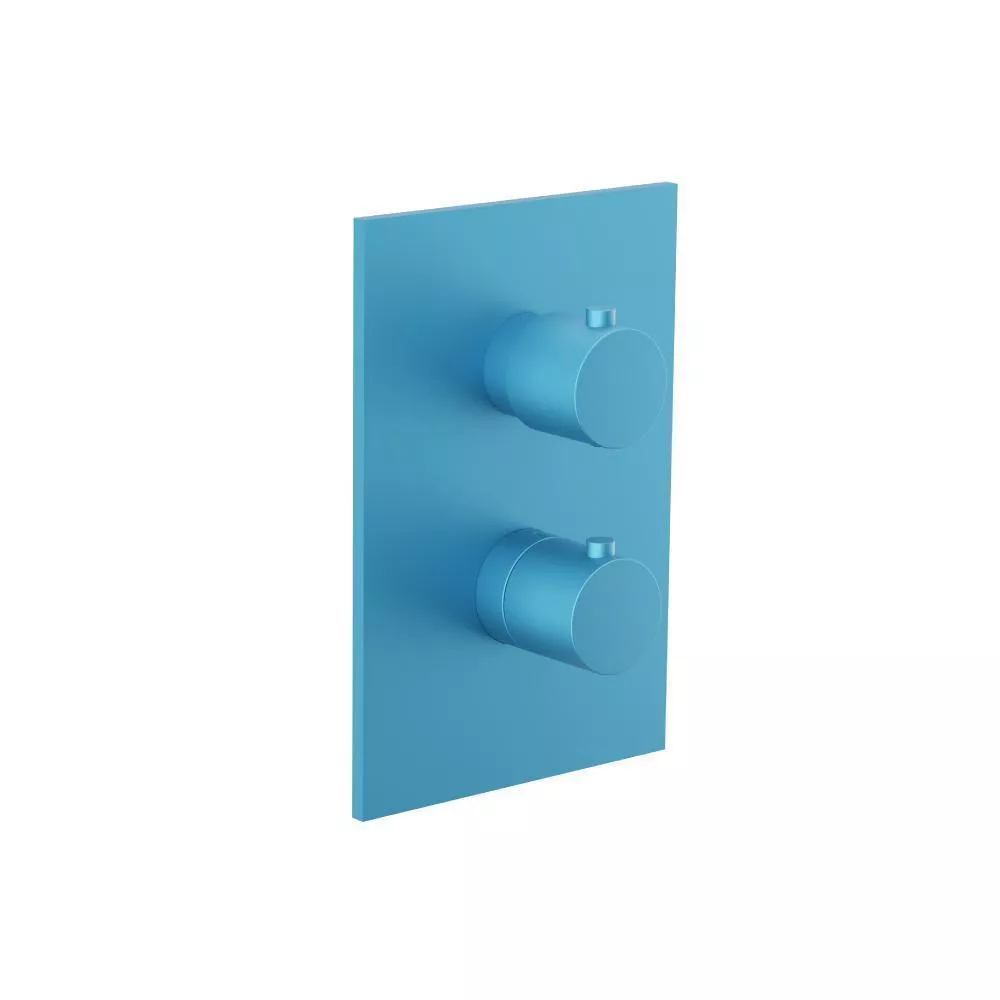Sky Blue 3/4" Thermostatic Shower Valve & Trim - 1 Output material