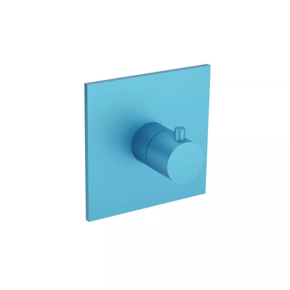 Sky Blue 3/4" Thermostatic Valve With Trim material
