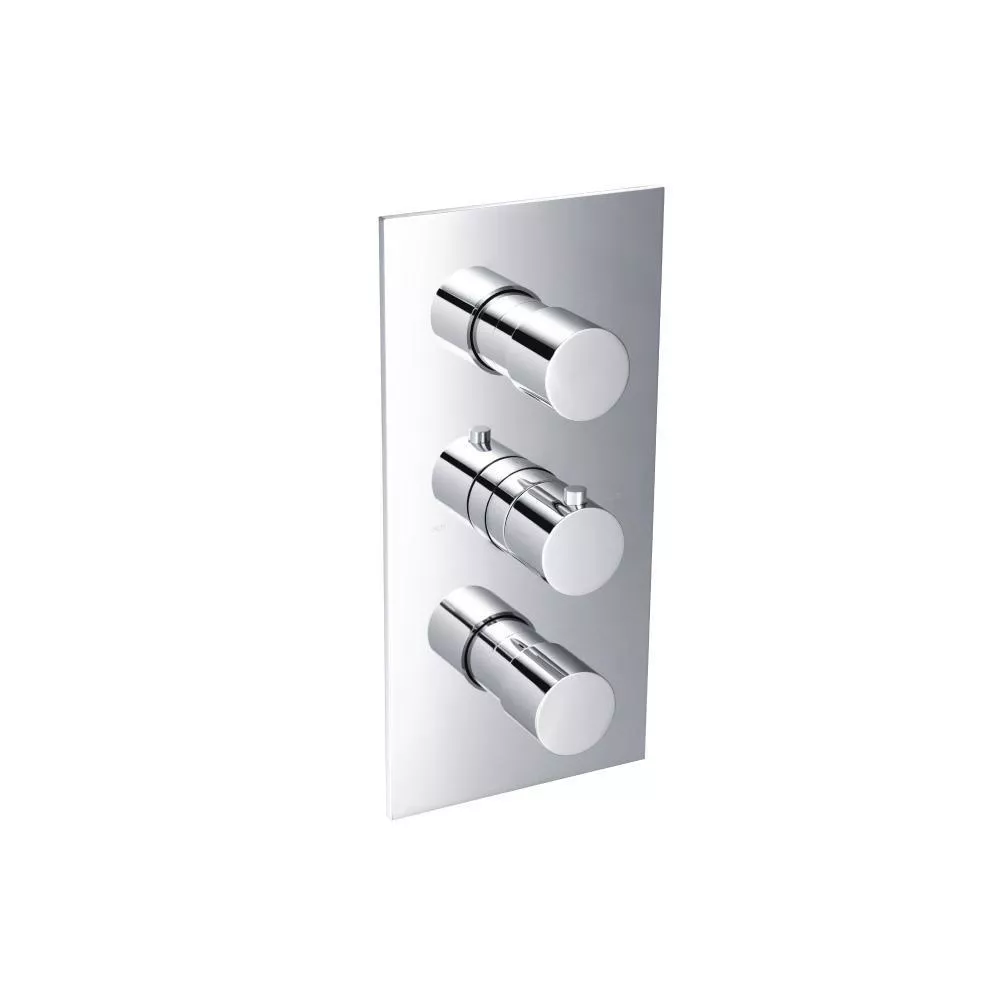 Chrome 3/4" Thermostatic Valve and Trim - 2 Outputs material