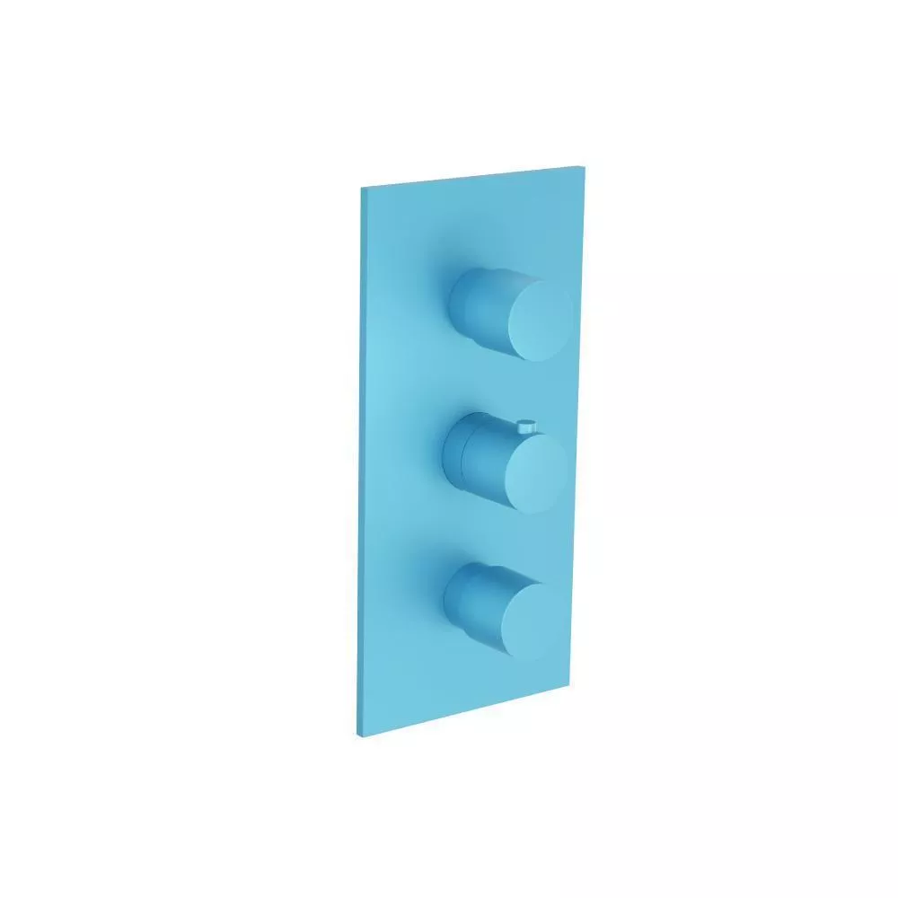 Sky Blue 3/4" Thermostatic Valve and Trim - 2 Outputs material