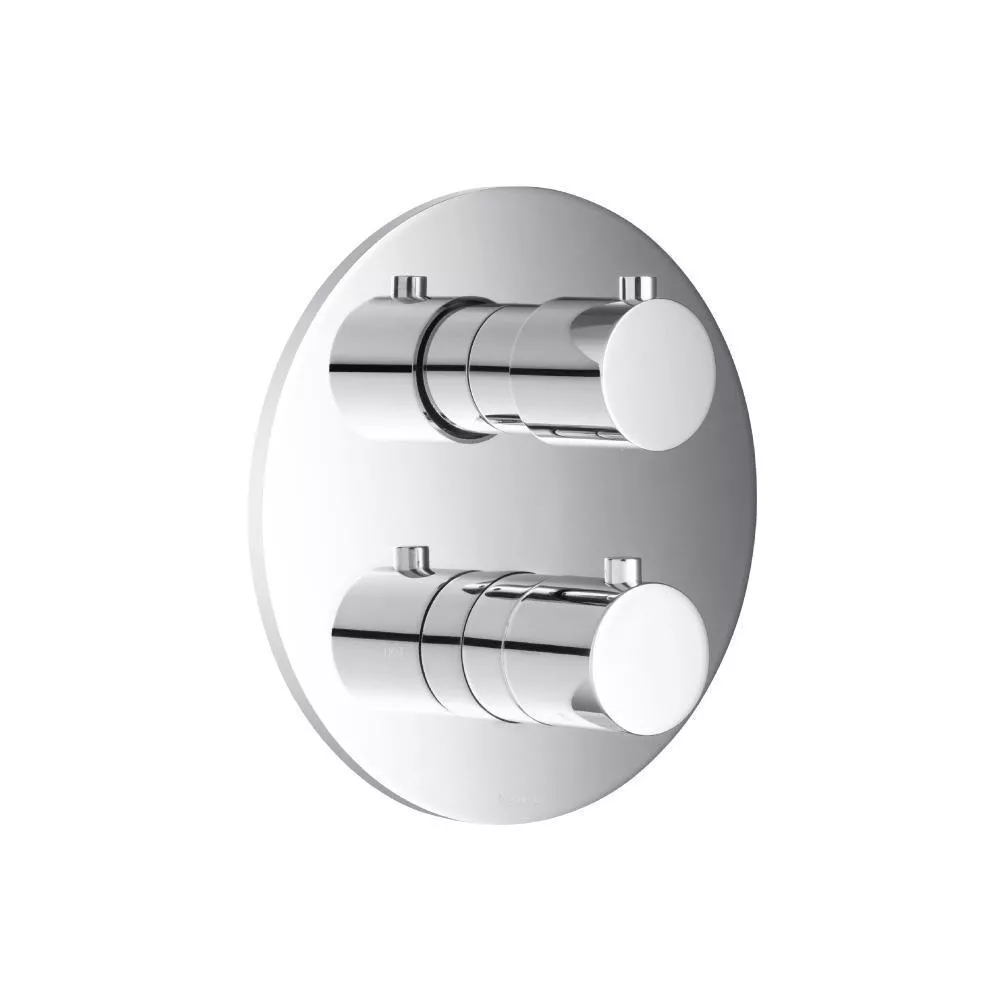 Chrome 3/4 " Thermostatic Valve & Trim - With 2-Way Diverter - 2 Output material