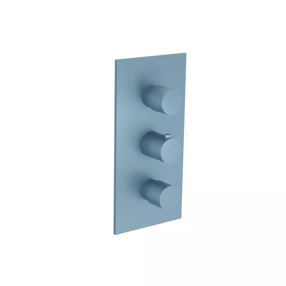 Blue Platinum 3/4" Thermostatic Valve With Trim - 3 Output material