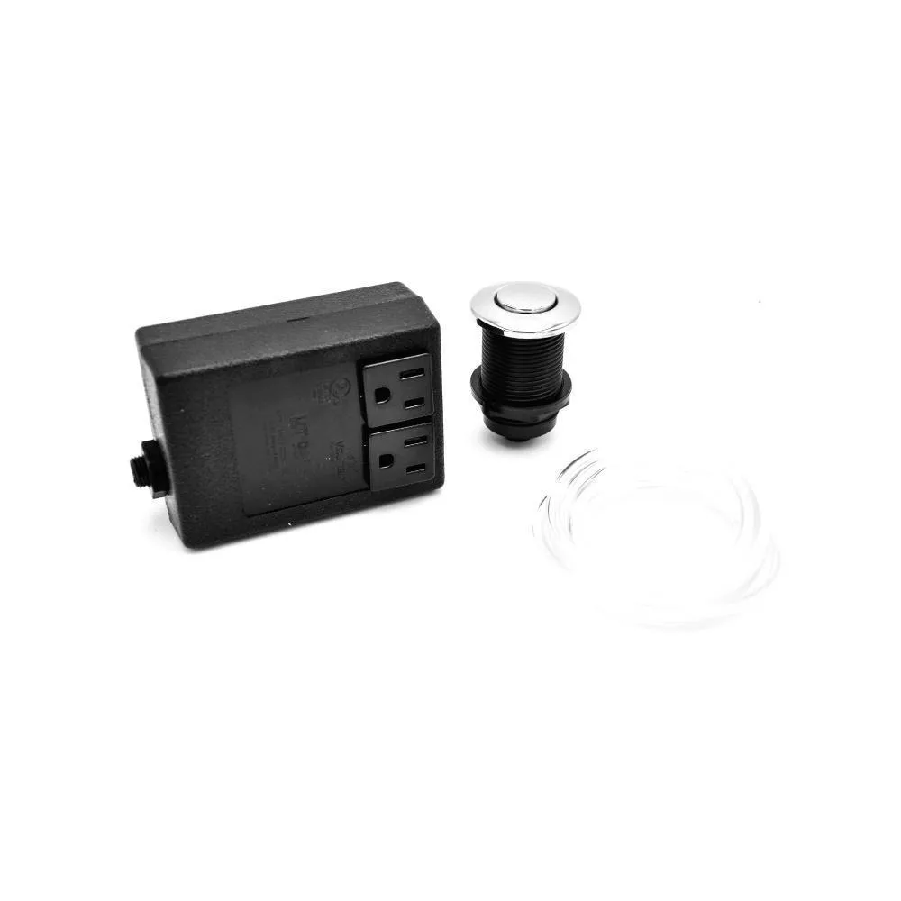 Matte Black Waste Disposer Air Switch - Round material