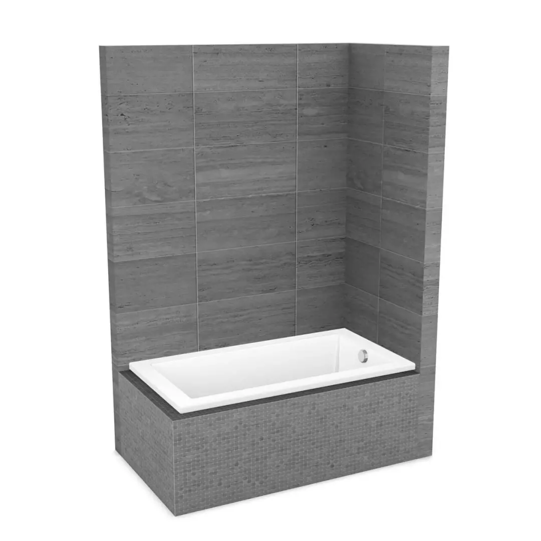 ModulR 60 x 32 IF (Without Armrests) Acrylic Corner Right Left-Hand Drain Bathtub in White material