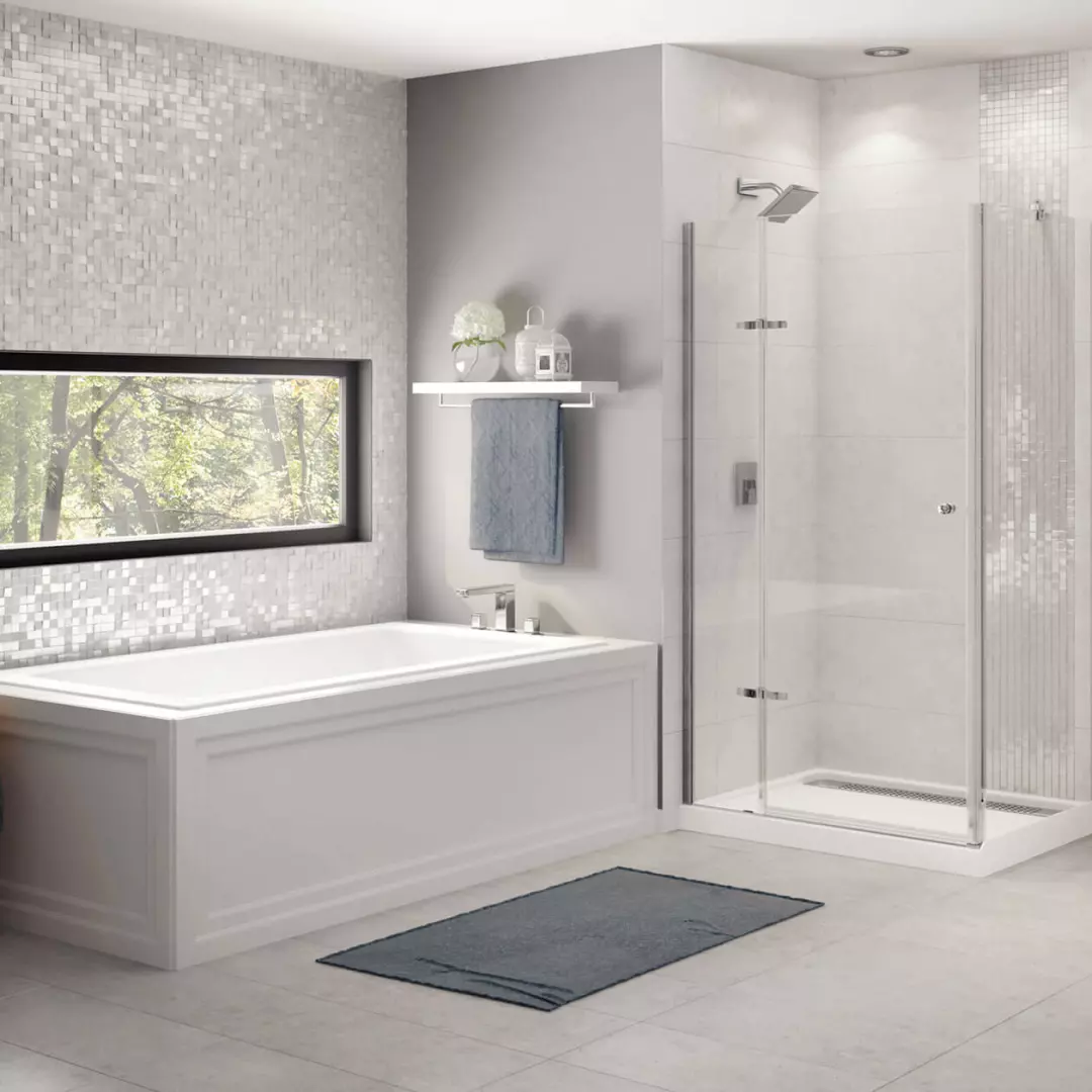 Skybox 72 x 36 Acrylic Drop-in End Drain Hydrosens Bathtub in White material