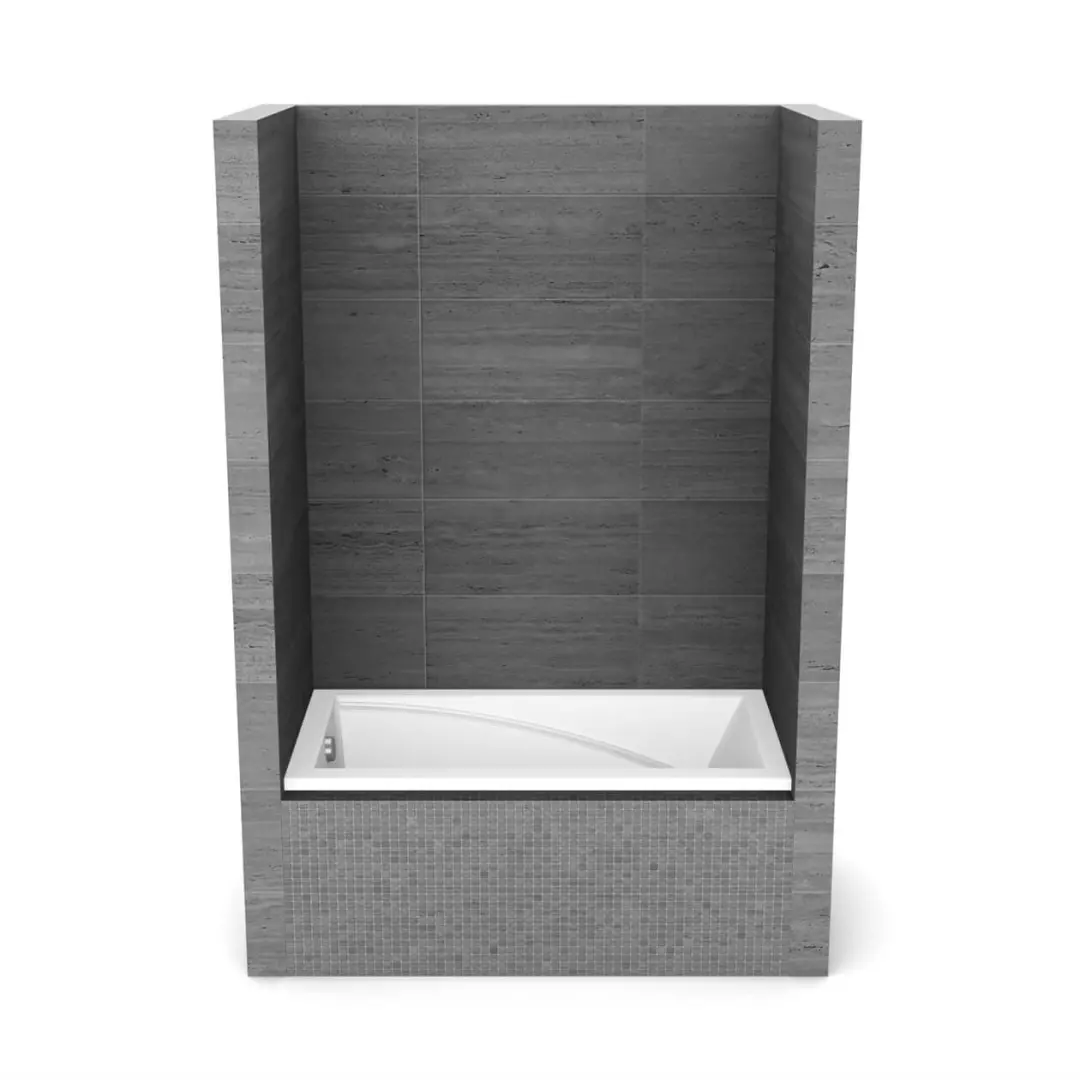 ModulR 60 x 32 IF (With Armrests) Acrylic Alcove Right-Hand Drain Bathtub in White material