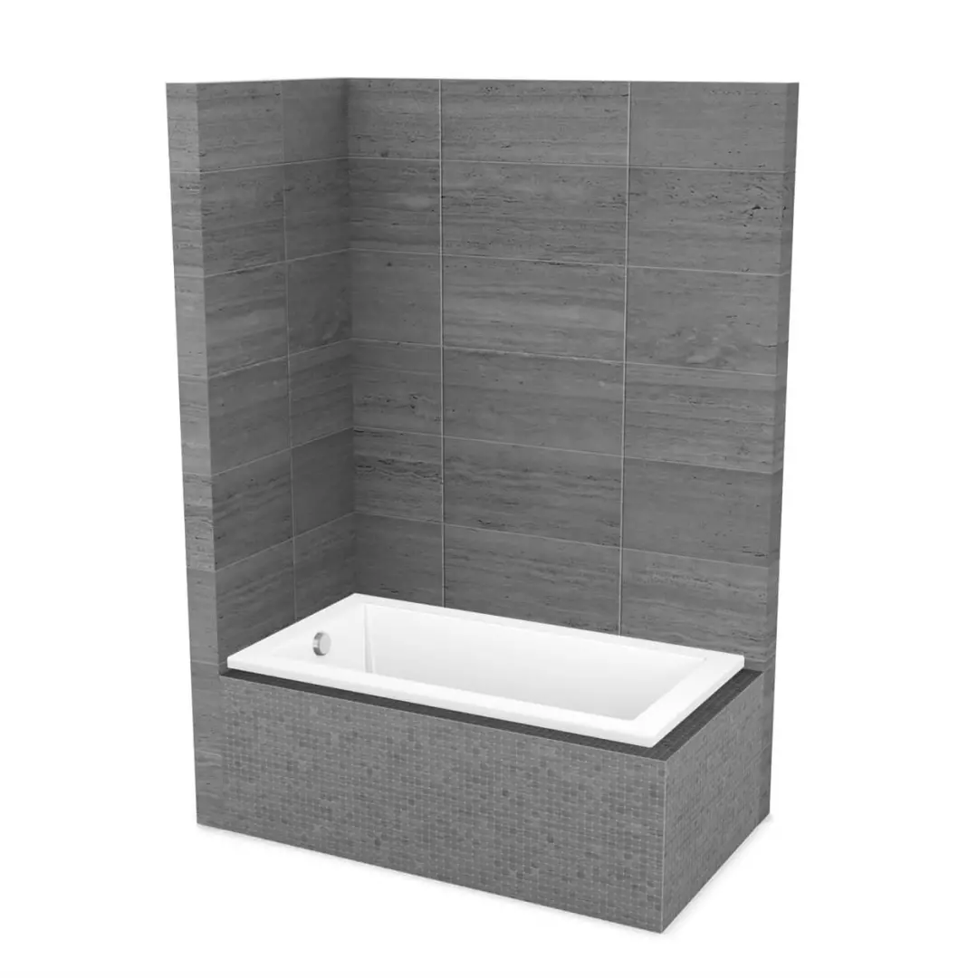 ModulR 60 x 32 IF (Without Armrests) Acrylic Corner Left Right-Hand Drain Bathtub in White material