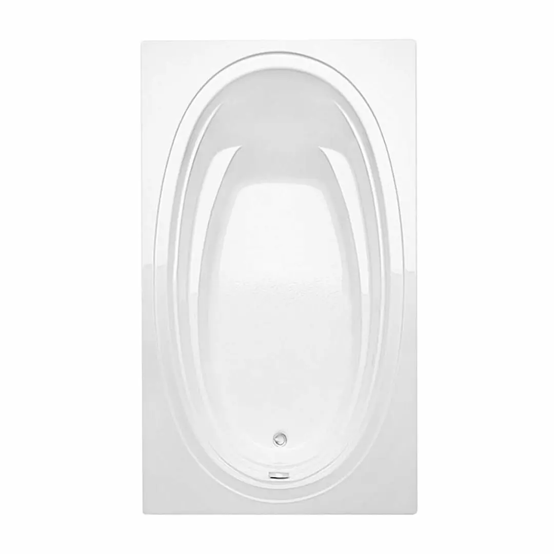 Panaro 60 x 42 Acrylic Drop-in Right-Hand Drain Bathtub in White material