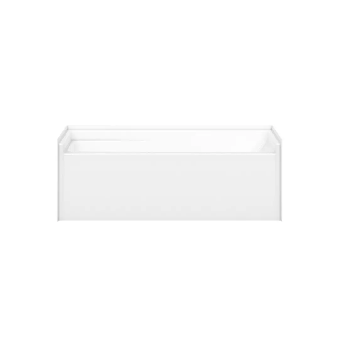 Olio 60 x 30 AcrylX Alcove Left-Hand Drain Bathtub in White material