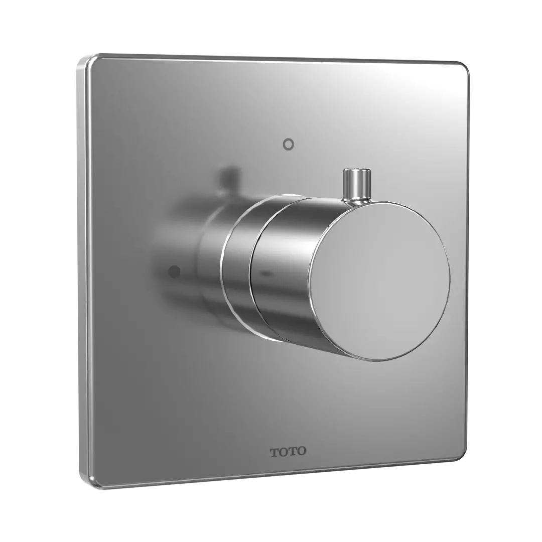 Square Volume Control Valve Shower Trim, Polished Chrome - TBV02101U#CP material
