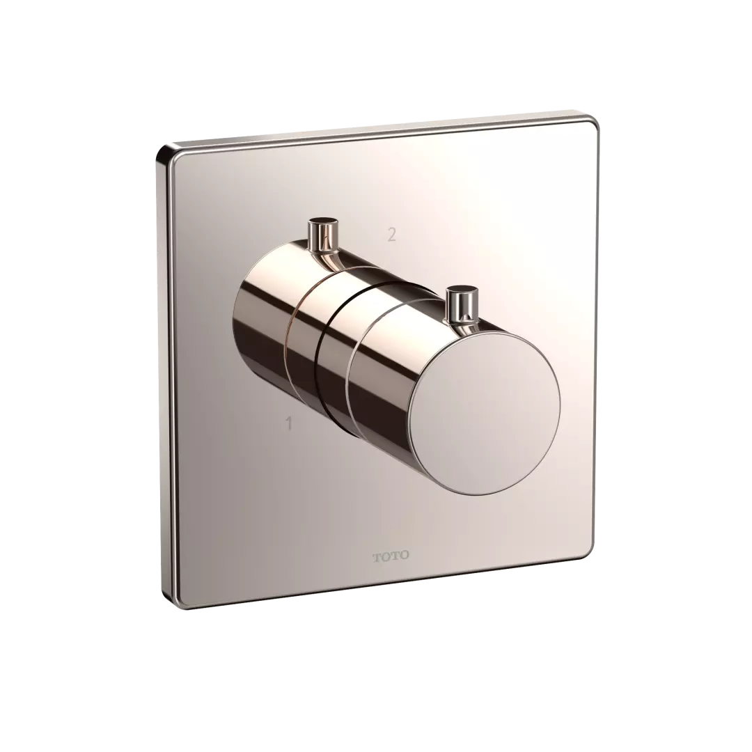 Square Three-Way Diverter Shower Trim, Polished Nickel - TBV02104U#PN material