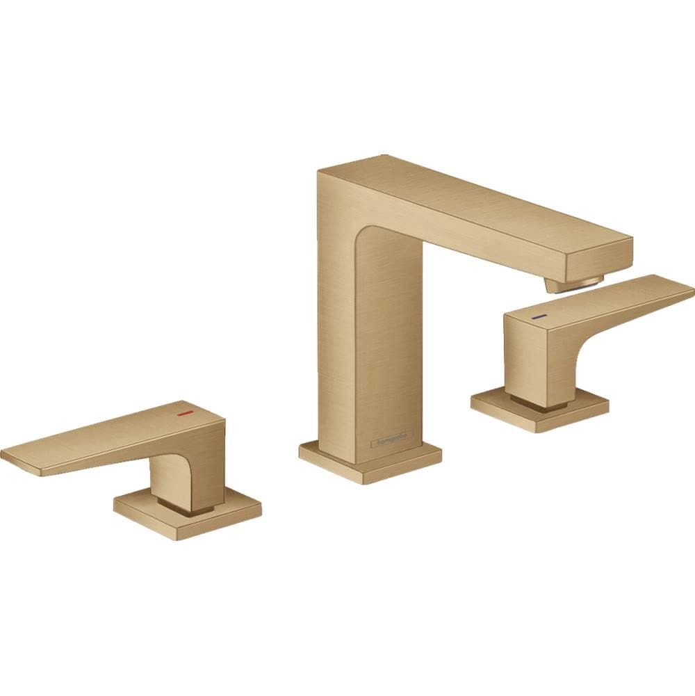 Metropol Widespread Faucet 110 with Lever Handles and Pop-Up Drain, 1.2 GPM in Brushed Bronze material