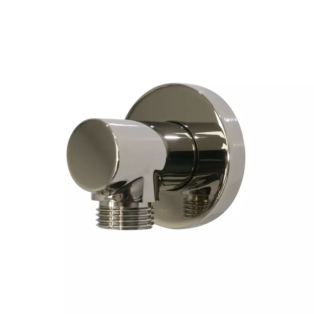 Wall Outlet for Handshower, Round, Polished Nickel - TBW01014U#PN material