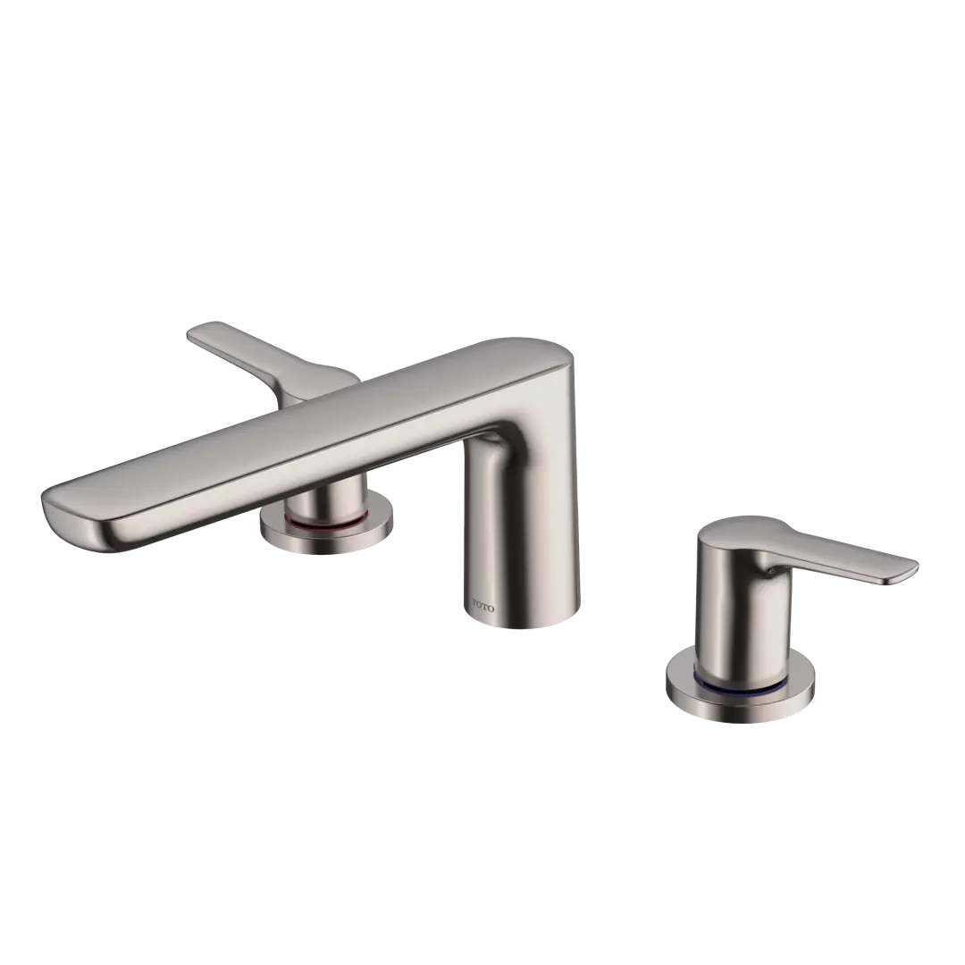 GS Two-Handle Deck-Mount Roman Tub Filler Trim, Polished Nickel - TBG03201U#PN material