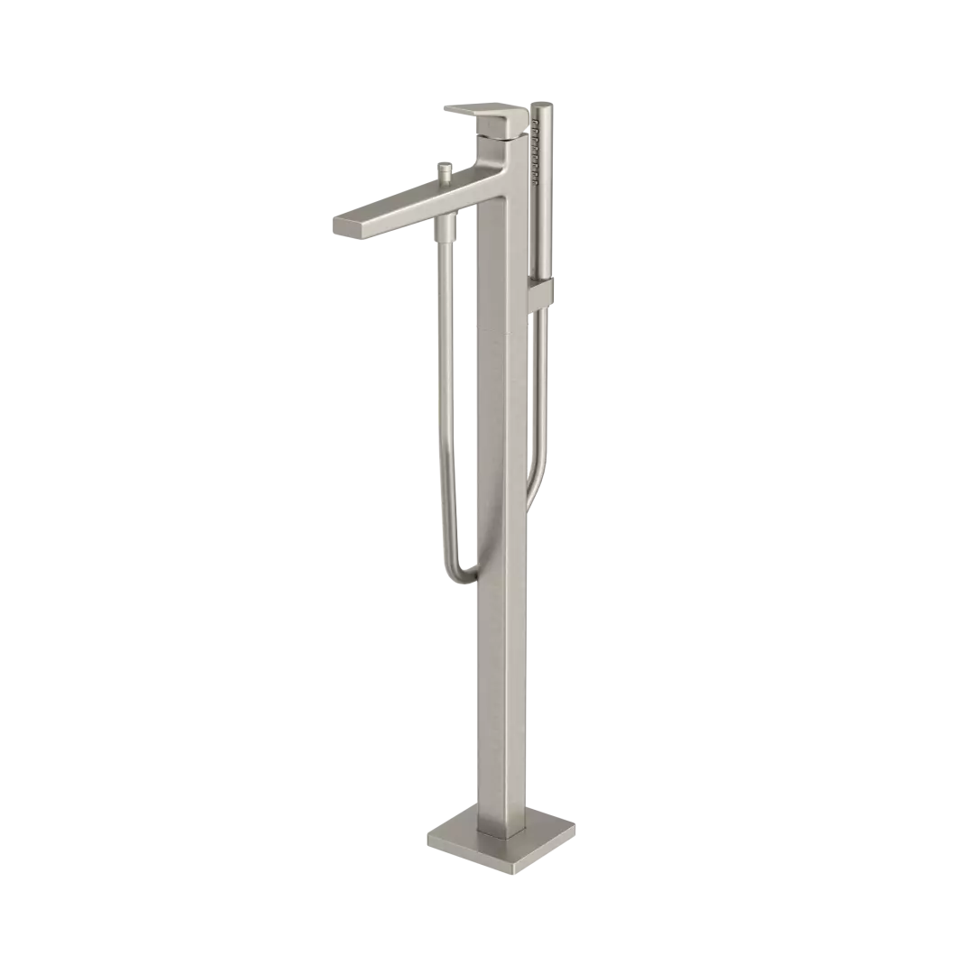 GB Freestanding Bathroom Tub Filler with COMFORT GLIDE™ and COMFORT WAVE™, Brushed Nickel - TBG10306U#BN material