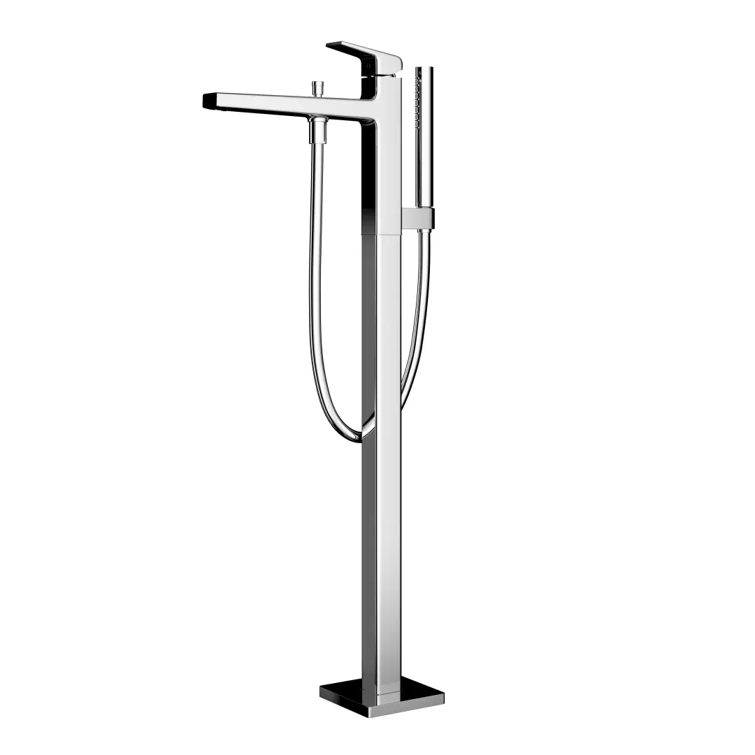GB Freestanding Bathroom Tub Filler with COMFORT GLIDE™ and COMFORT WAVE™, Polished Chrome - TBG10306U#CP material