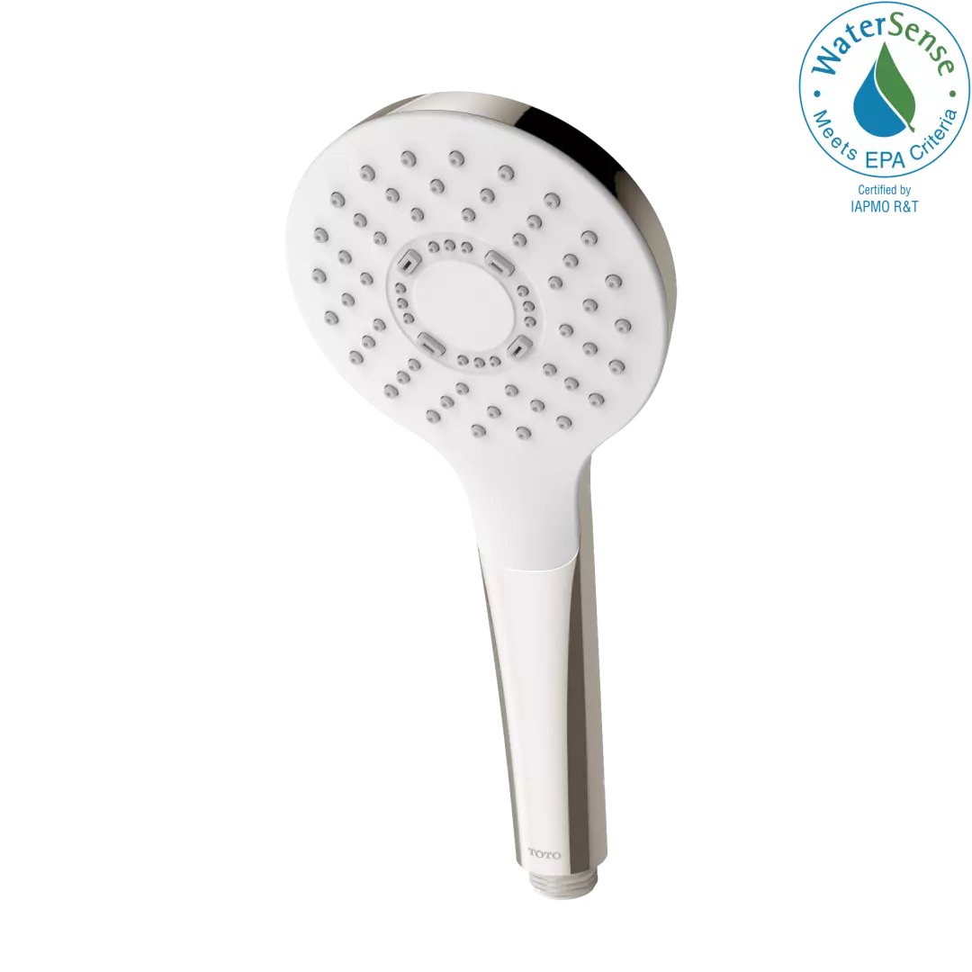 G Series 1.75 GPM Single Spray 4 inch Round Handshower with COMFORT WAVE Technology, Polished Nickel - TBW01009U4#PN material