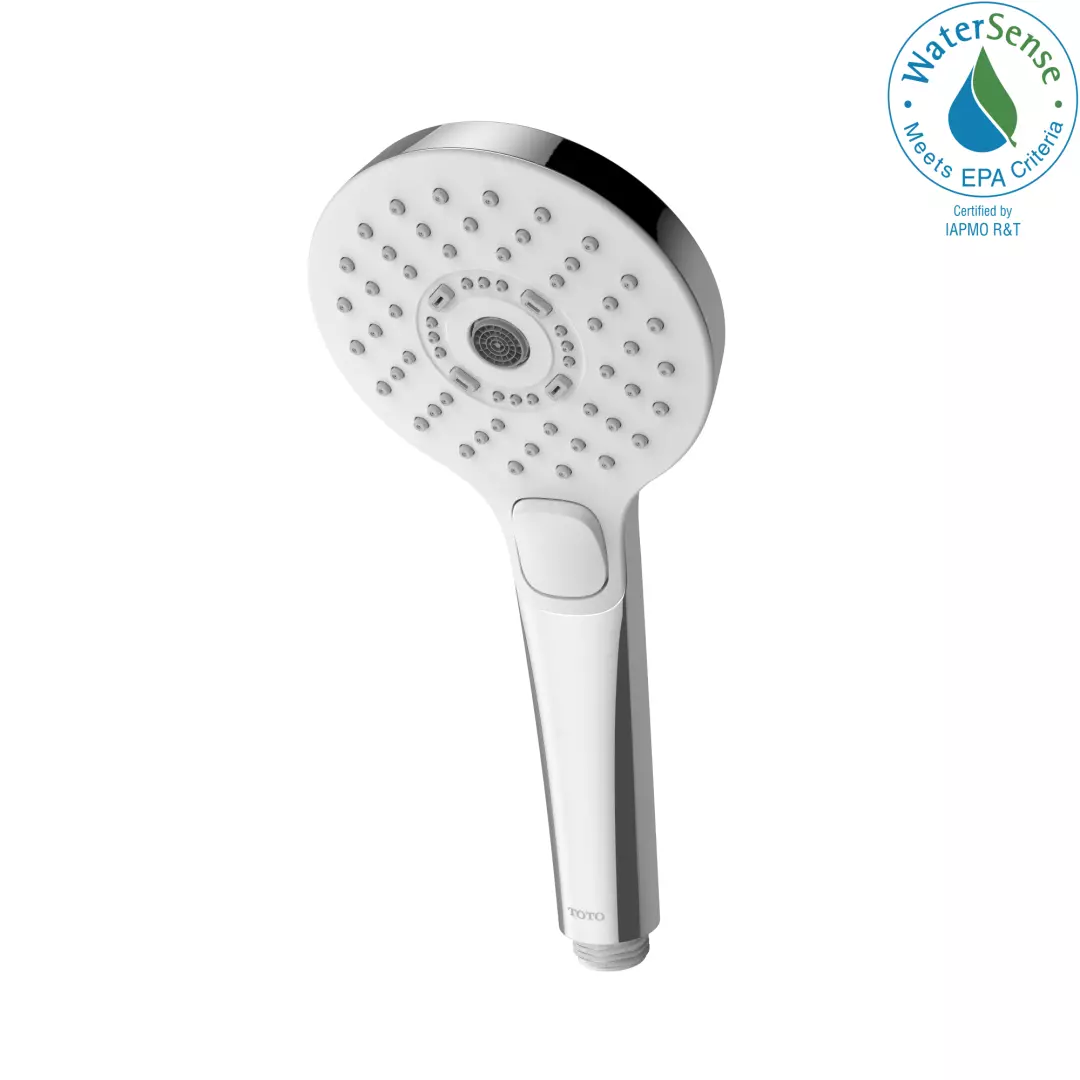 G Series 1.75 GPM Multifunction 4 inch Round Handshower with ACTIVE WAVE, COMFORT WAVE, and WARM SPA, Polished Nickel - TBW01011U4#PN material