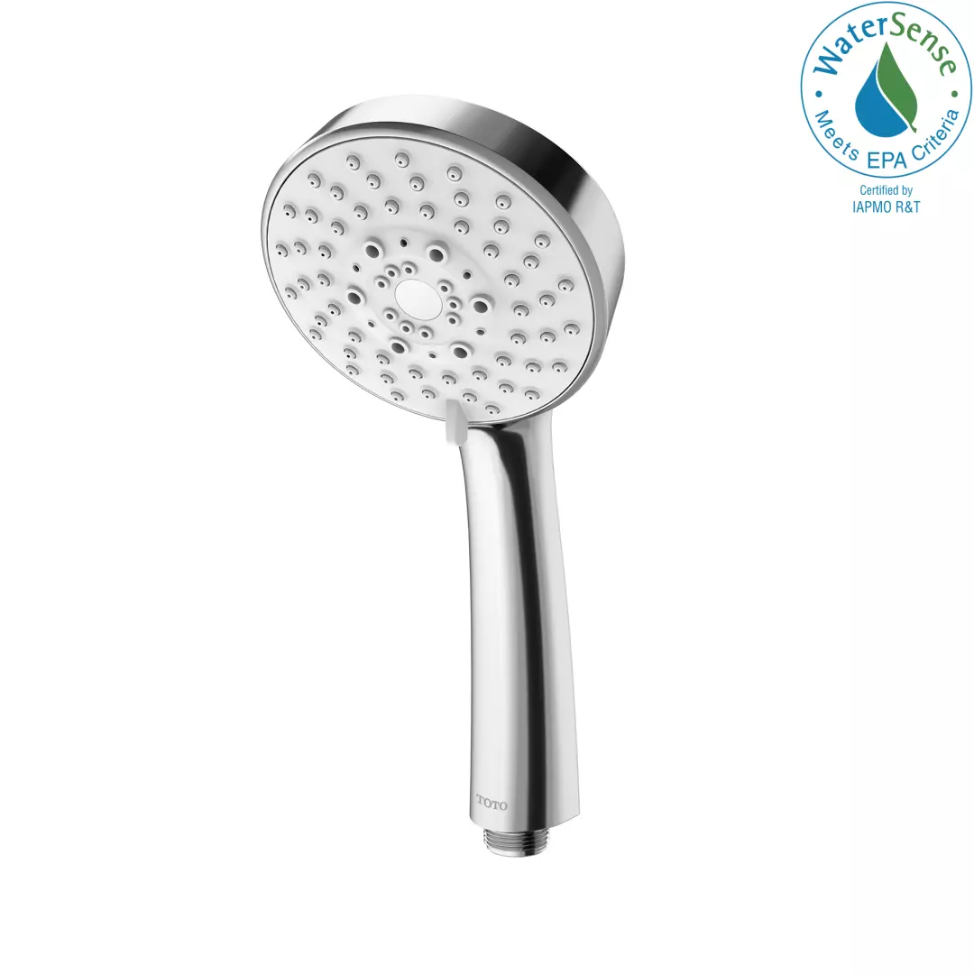 L Series 1.75 GPM Multifunction 4 inch Modern Round Handshower, Polished Chrome - TBW01020U4#CP material