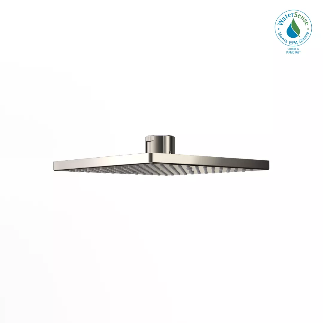 G Series® 1.75 GPM Single Spray 10 Inch Square Showerhead with COMFORT WAVE®, Polished Nickel - TBW08002U4#PN material
