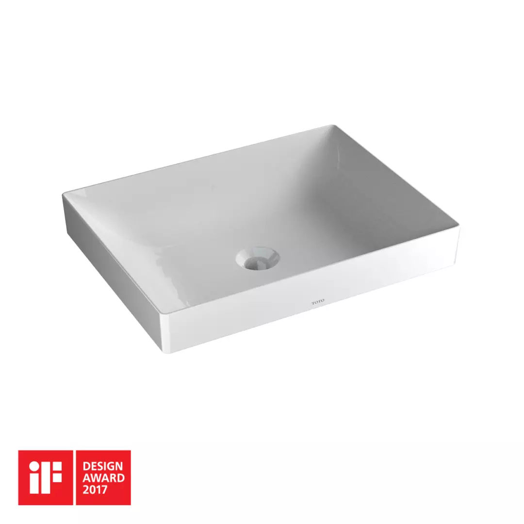 Kiwami® Rectangular 20" Vessel Bathrroom Sink with CEFIONTECT, Cotton White - LT475GR#01 material