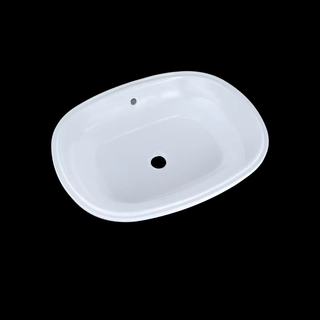 Marisâ„¢ 20-5/16" x 15-9/16" Oval Undermount Bathroom Sink with CEFIONTECT, Cotton White - LT481G#01 material