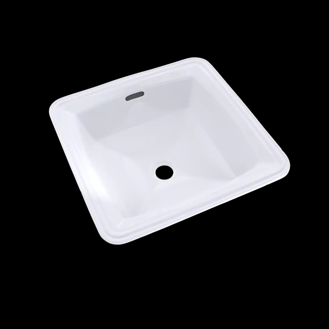 Connellyâ„¢ Square Undermount Bathroom Sink with CEFIONTECT, Cotton White - LT491G#01 material