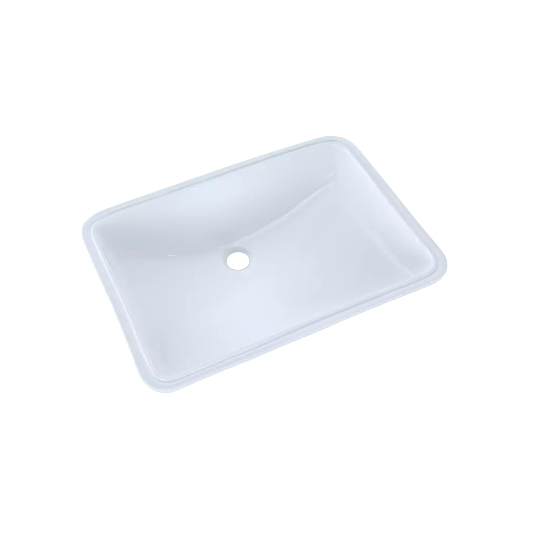 21-1/4" x 14-3/8" Large Rectangular Undermount Bathroom Sink with CEFIONTECT, Cotton White - LT540G#01 material