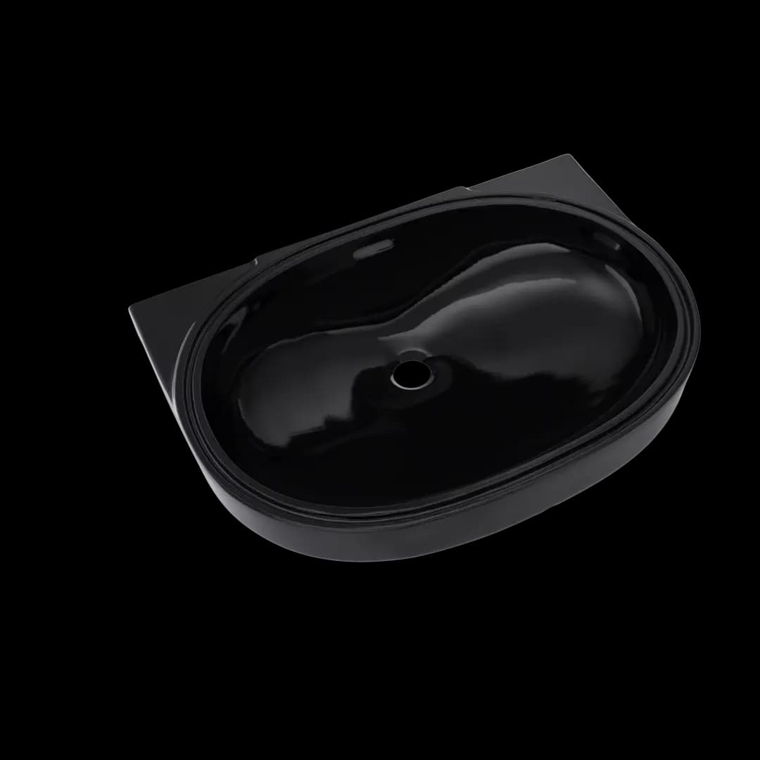 19-11/16" x 13-3/4" Oval Undermount Bathroom Sink, Ebony - LT546#51 material