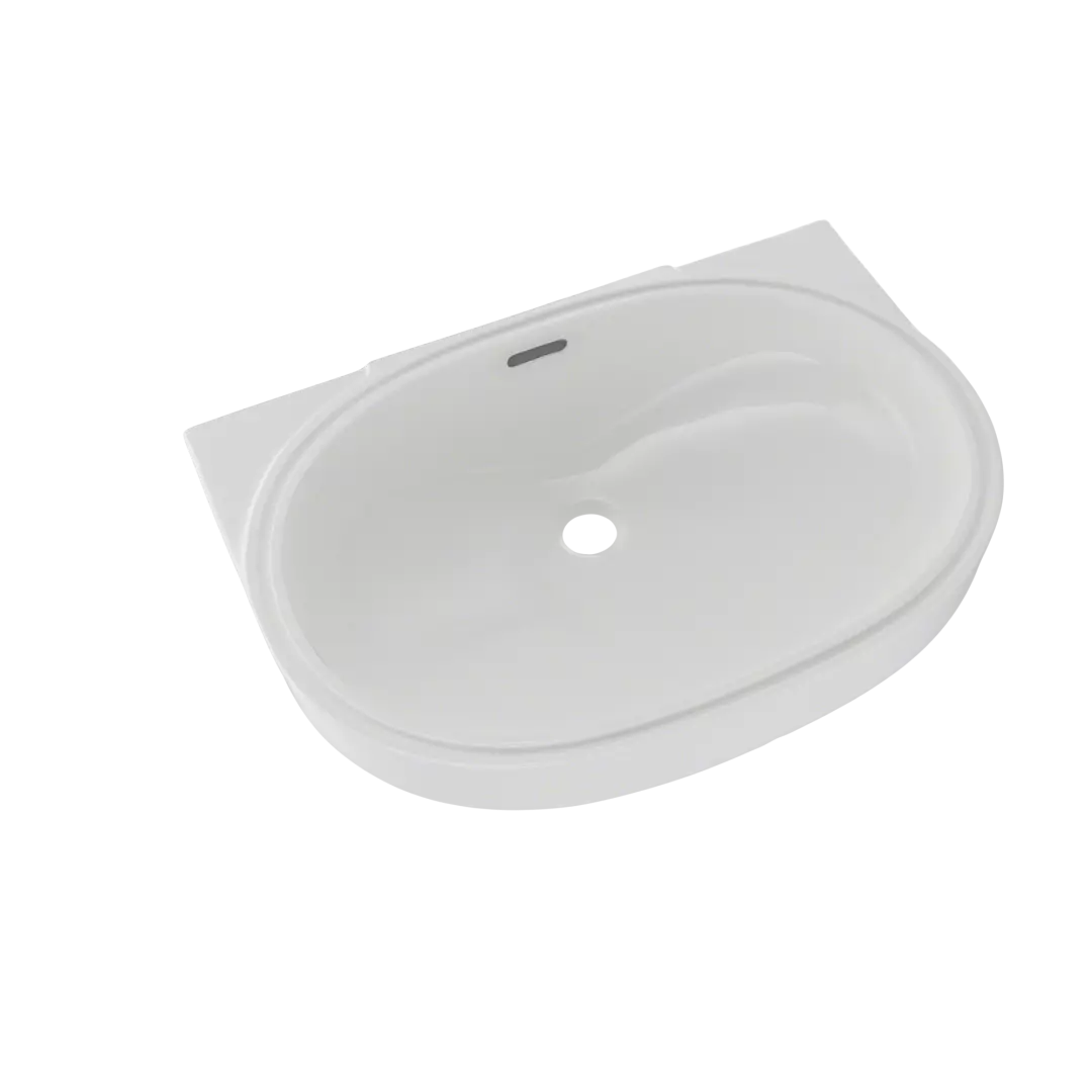 Oval 19-11/16" x 13-3/4" Undermount Bathroom Sink with CEFIONTECT, Colonial White - LT546G#11 material