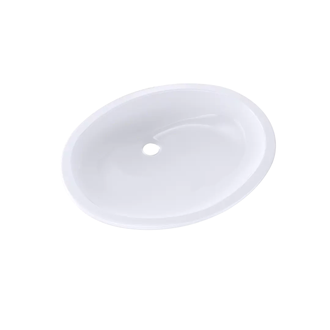 Dantesca® Oval Undermount Bathroom Sink with CEFIONTECT, Cotton White - LT597G#01 material