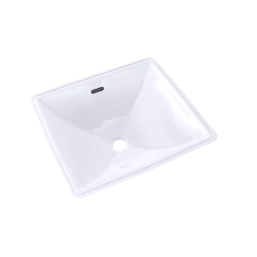 Legato® Rectangular Undermount Bathroom Sink with CEFIONTECT, Cotton White - LT624G#01 material