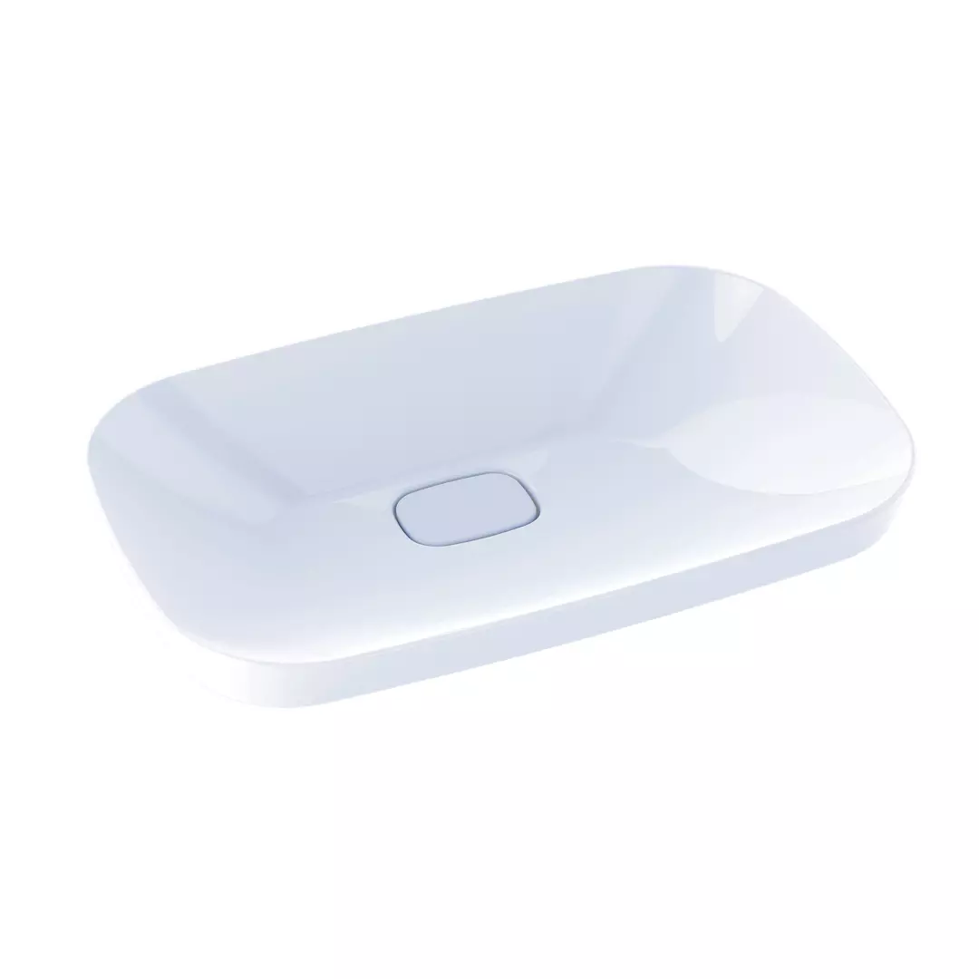 Neorest® Kiwami® Rectangular Semi-Recessed Fireclay Vessel Bathroom Sink with CEFIONTECT, Cotton White - LT995G#01 material
